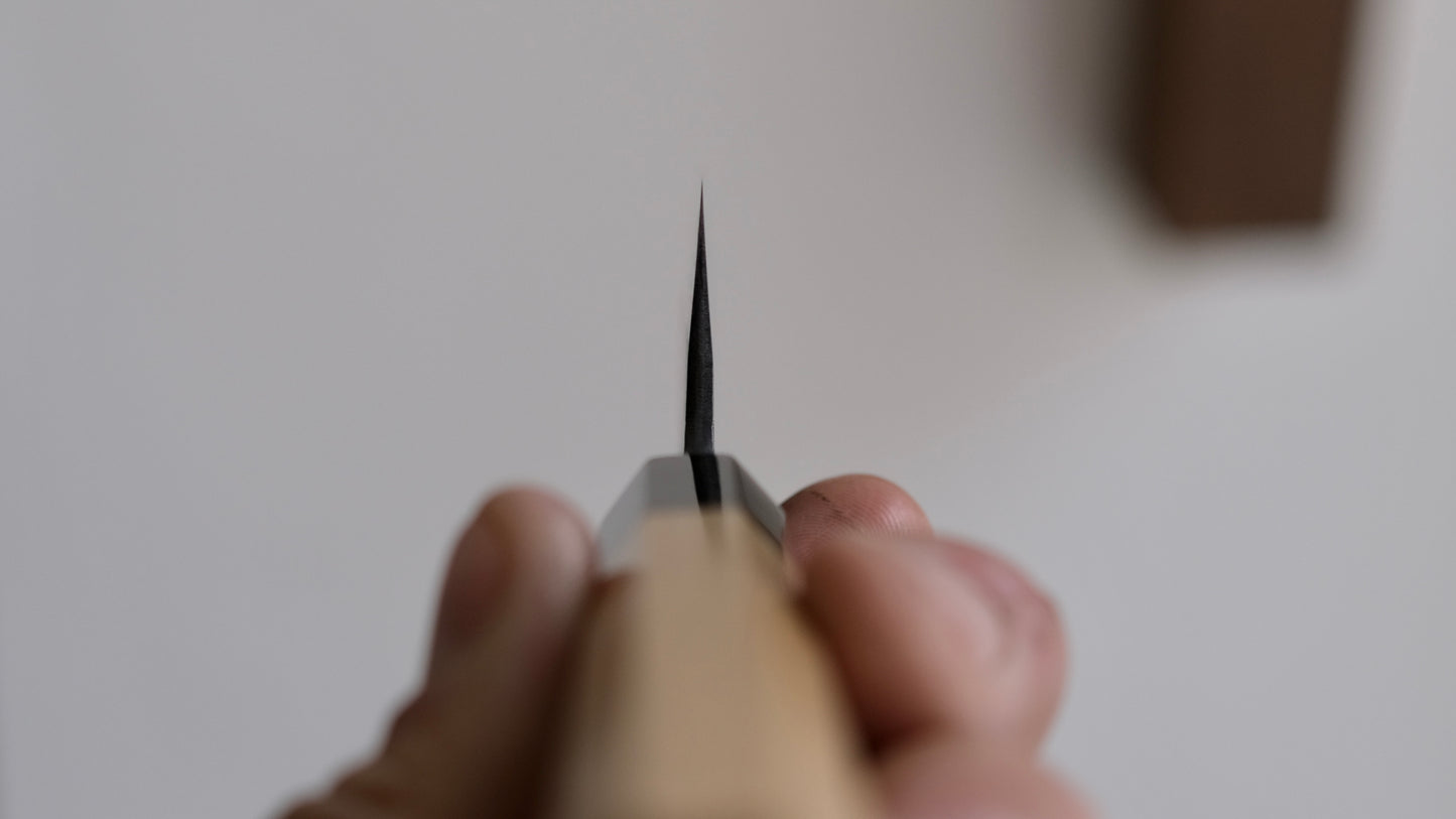 Hitohira Hinode Nashiji White #2 Petty 150mm Octagonal Ho wood handle