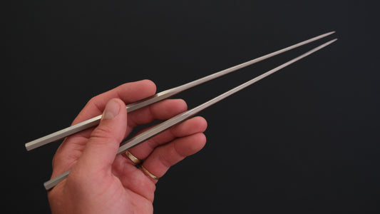 Hitohira All Stainless Moribashi Chopstick 180mm Hexagonal