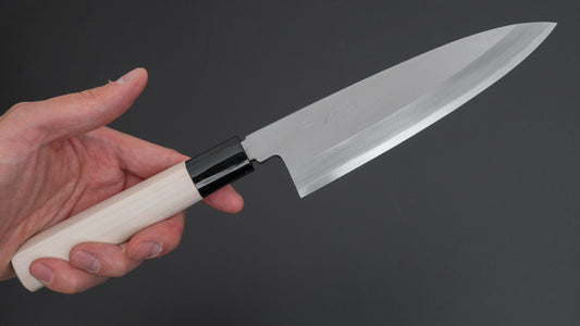 (Maker Stock/ Last) Morihei Yoshitomo Funayuki 165mm Poplar Handle