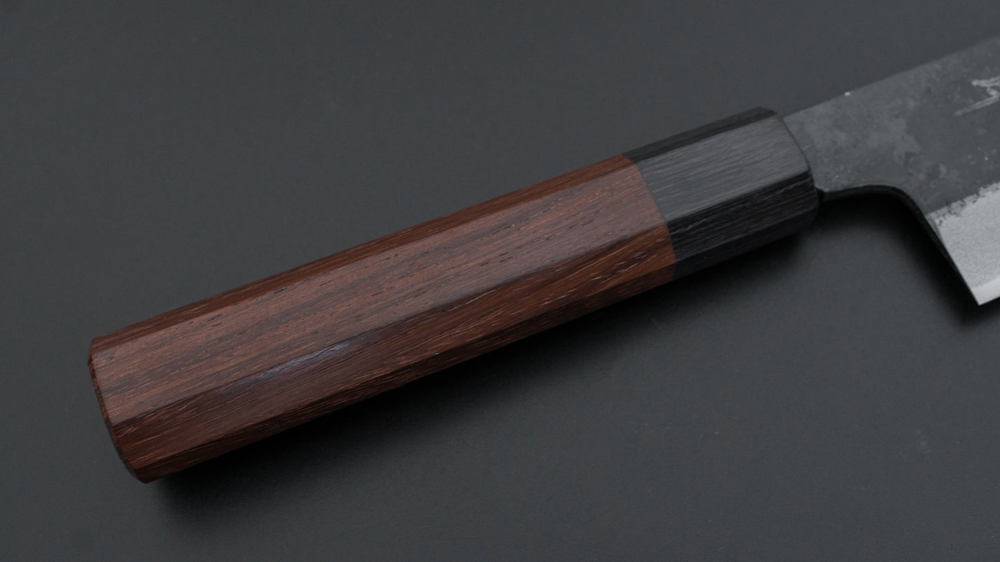 Hitohira Echizen OD Wit #2 Kurouchi Kiritsuke Gyuto 180 mm palissander handvat