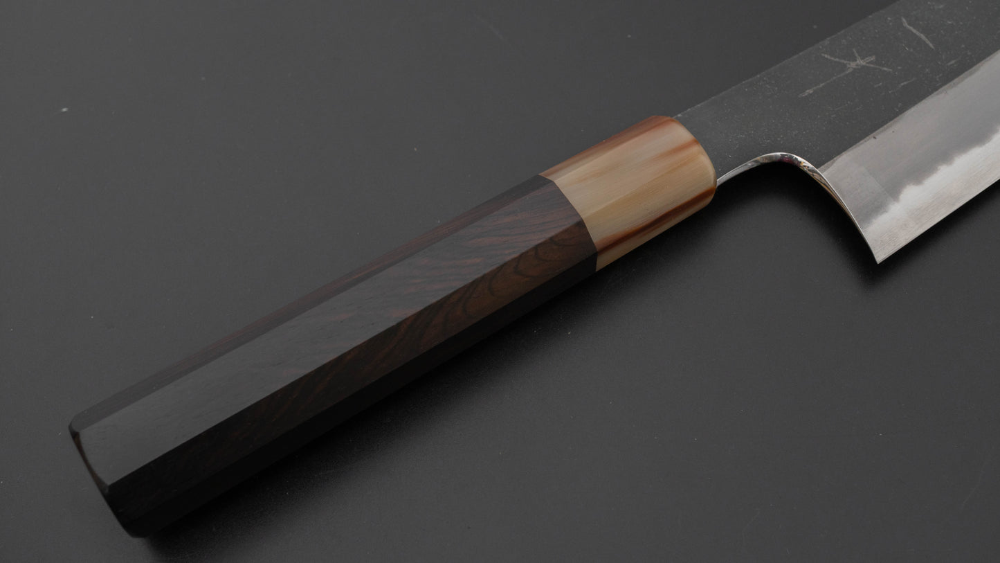 Hitohira Togashi Blue #2 Kurouchi Kiritsuke Gyuto 240mm Ebony Handle