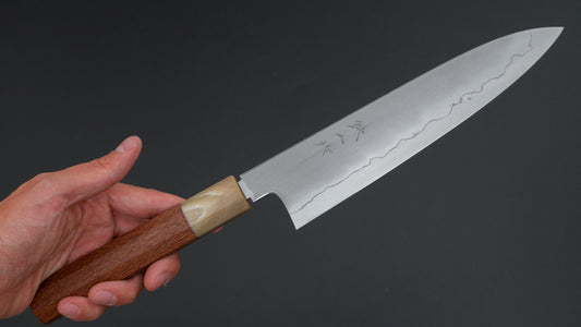 Tetsujin Silver #3 Kasumi Gyuto 210mm Lacewood Handle