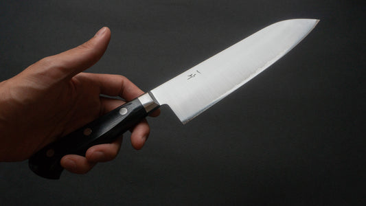 Hitohira T10 Migaki Santoku 170mm Pakka Handle