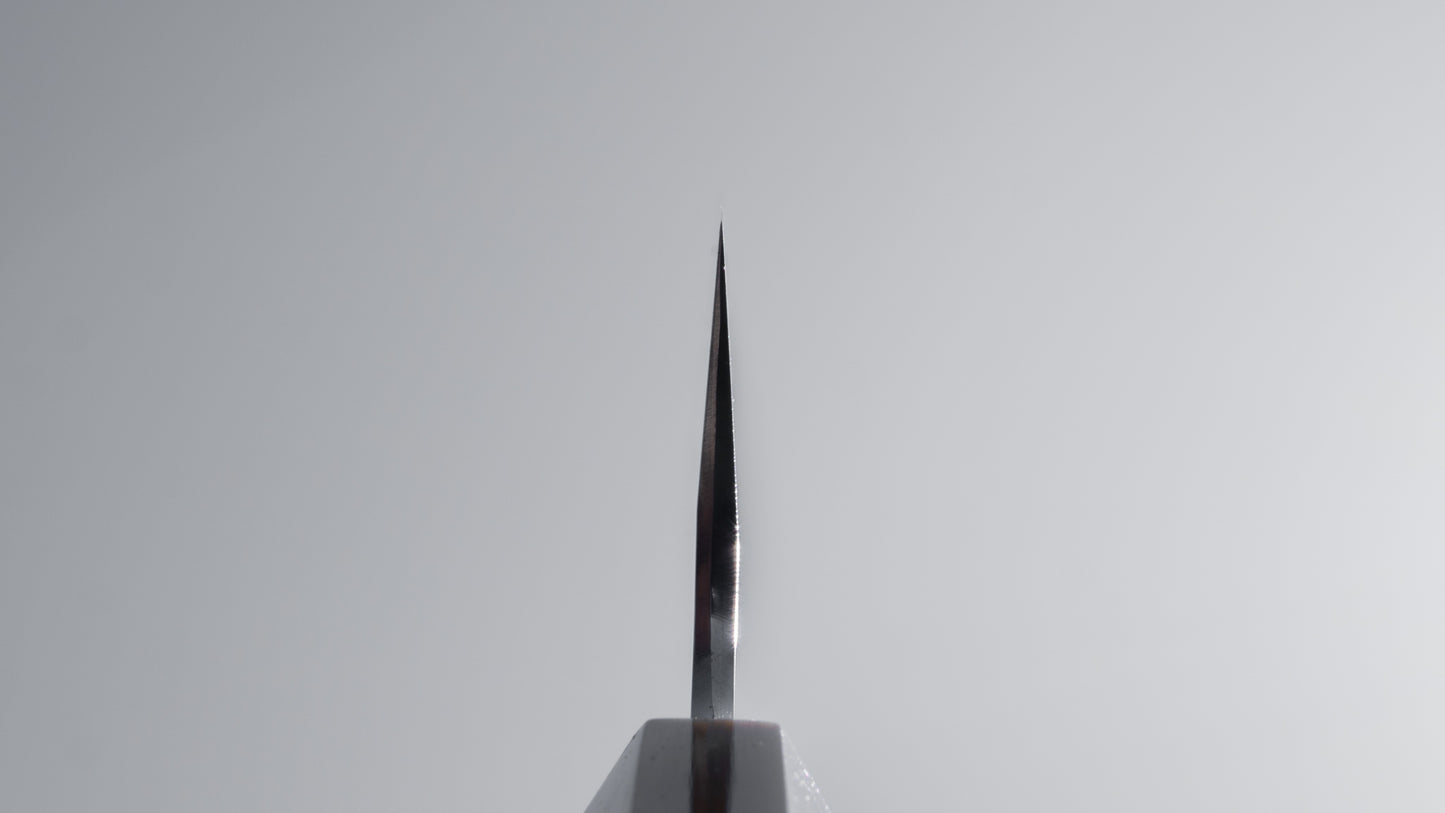 Hitohira Togashi Blue #1 roestvrij beklede Migaki Gyuto 240 mm ziricote handgreep