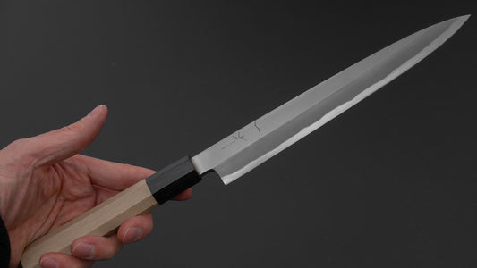 Hitohira Togashi Blue #2 Yanagiba 210mm Ho Wood Handle (Saya)