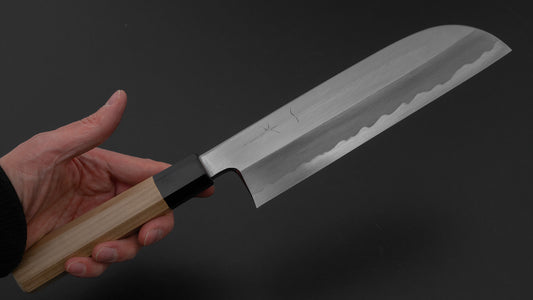 Hitohira Tanaka Mosuke Blue #1 Kamagata Usuba 210mm Ho Wood Handle (Saya)