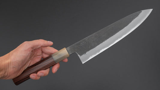 Hitohira Hinode Nashiji Wit #2 Roestvrij bekleed Gyuto 210 mm Taihei rozenhout handvat