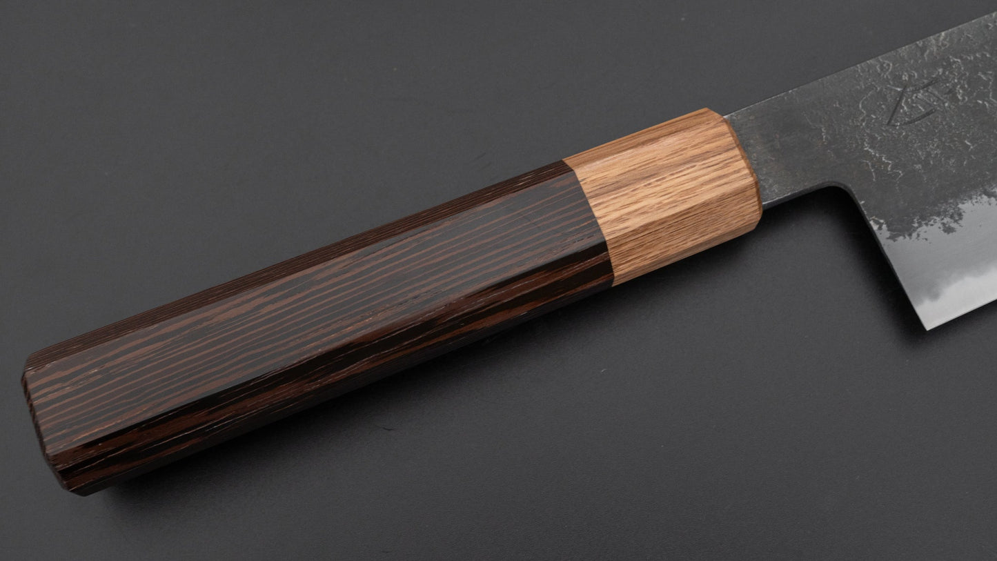 Hitohira Hinode Nashiji White #2 Santoku 180mm Wenge/Oak Handle