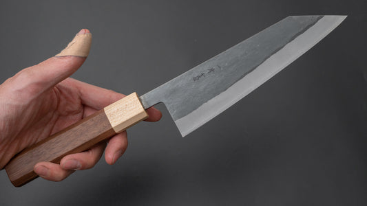 Hitohira TD Blue #2 roestvrij beklede Kurouchi Bunka 170 mm walnoot handvat
