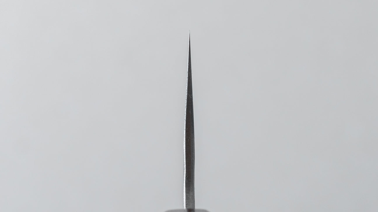 Hitohira Futana Wit #2 Migaki Tsuchime Santoku 170 mm kersenhouten handvat