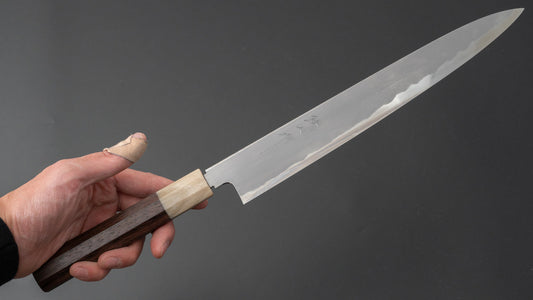 Tetsujin Blue #2 Kasumi Sujihiki 270 mm Taihei palissander handvat