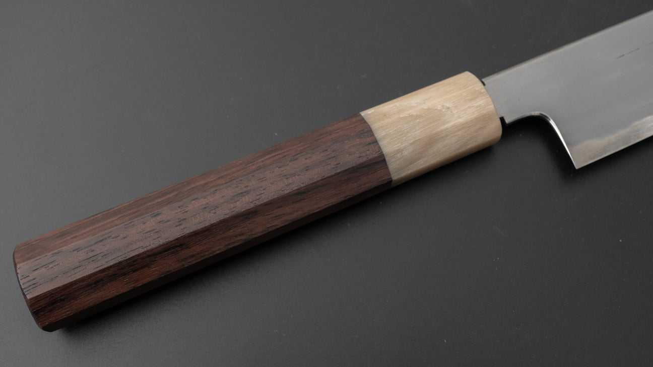 Tetsujin Blue #2 Kasumi Sujihiki 270 mm Taihei palissander handvat