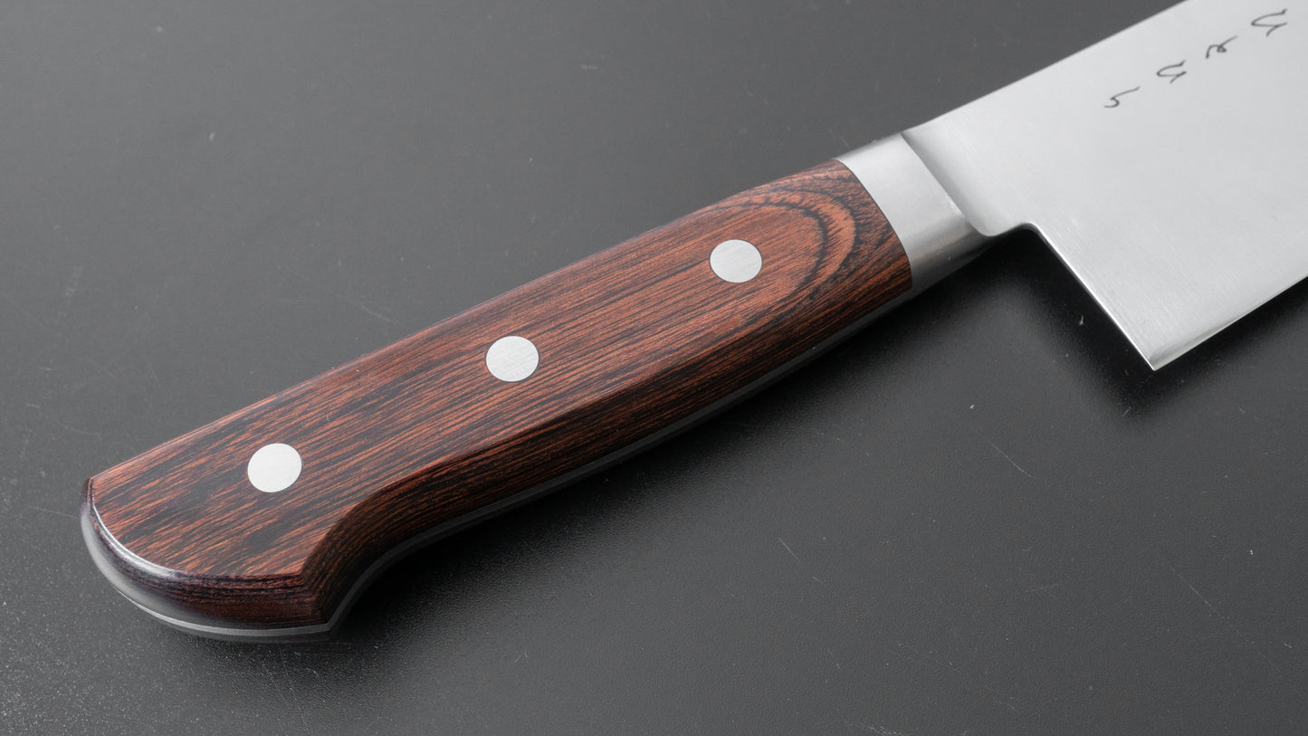 Hitohira KH roestvrij Gyuto 240 mm imitatie mahoniehouten handvat