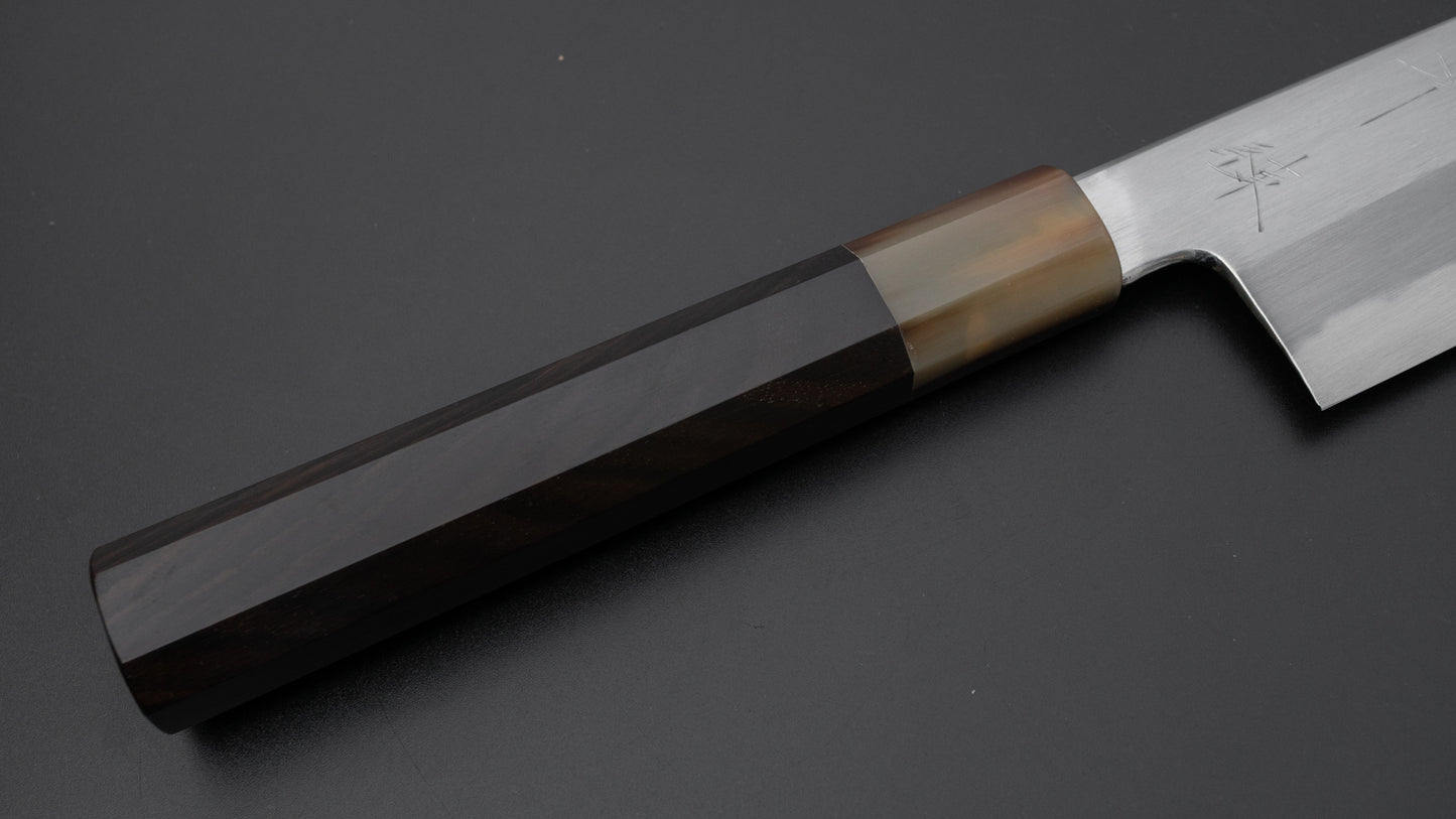 Hitohira Kikuchiyo Ren White #2 Gyuto 240mm Ebony Handle