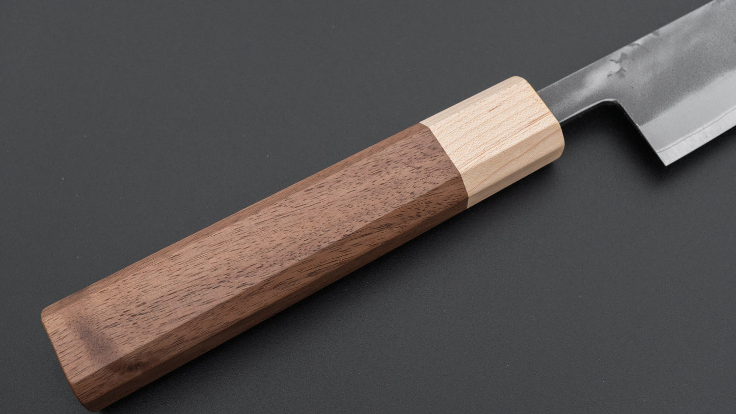 Hitohira TD Blue #2 Stainless Clad Nashiji Sujihiki 270mm Walnut Handle