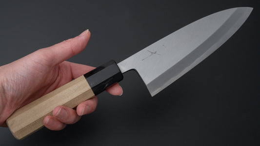 Hitohira Togashi Blue #2 Deba 150mm Ho Wood Handle (Saya)