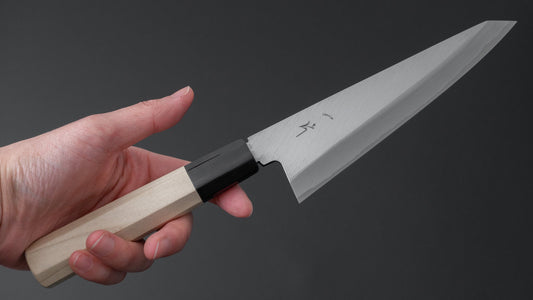Hitohira White #2 Single-Bevel Honesuki Kaku 150mm Ho Wood Handle