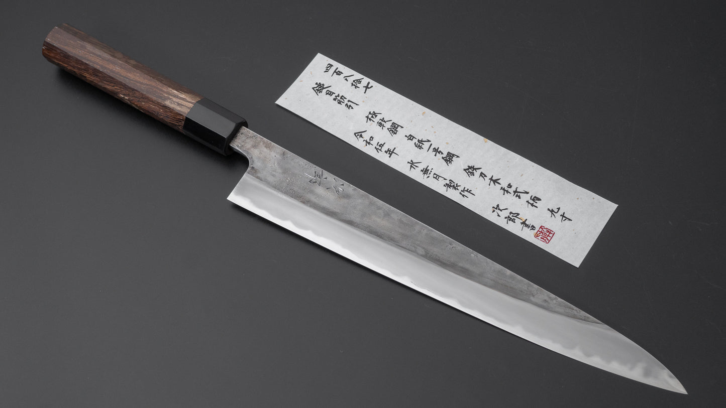 Jiro Tsuchime Wa Sujihiki 270 mm Tagayasan-handvat (#487)