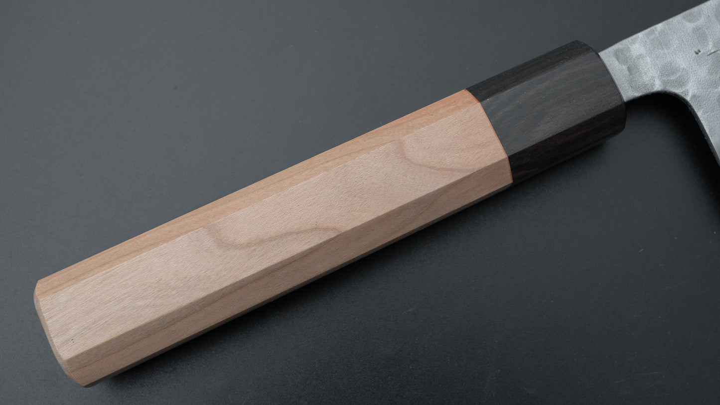 Hitohira Futana Wit #2 Migaki Tsuchime Nakiri 165 mm kersenhouten handvat