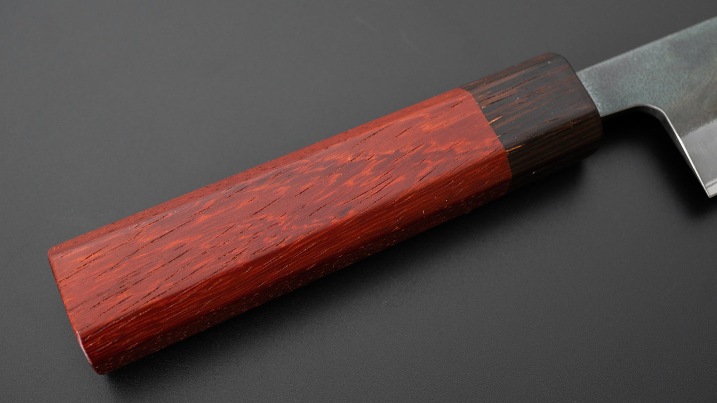 Hitohira TD Blue #2 Stainless Clad Kurouchi Petty 150mm Padauk Handle