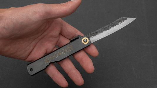 Higonokami Custom Folding Knife Large Brass Handle (#11B K)