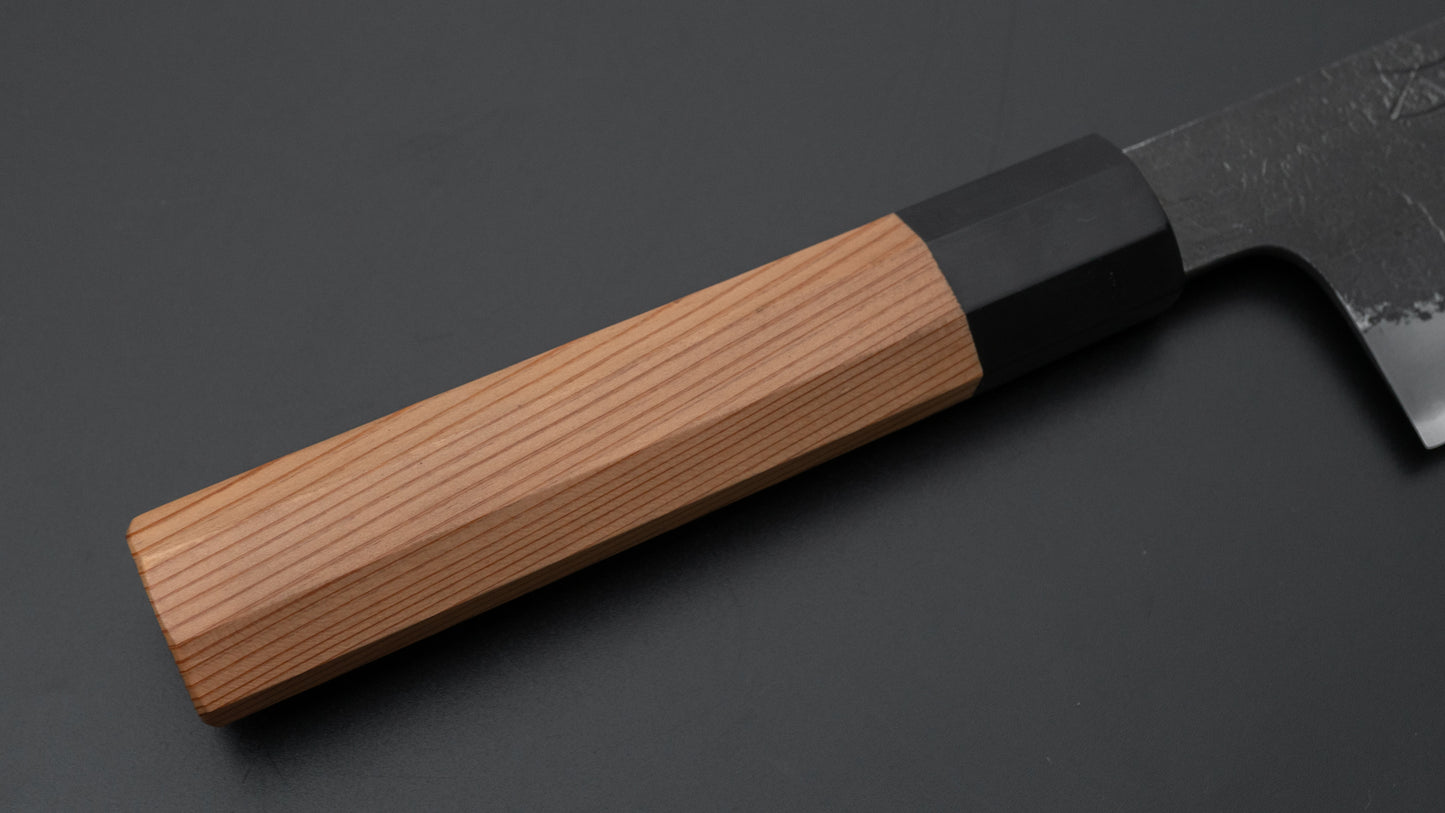 Hitohira Hinode Nashiji White #2 Santoku 180mm Yakusugi Cedar Handle
