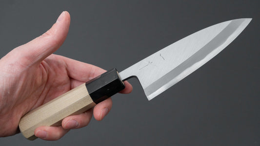 Hitohira Togashi Blue #2 Deba 120mm Ho Wood Handle (Saya)