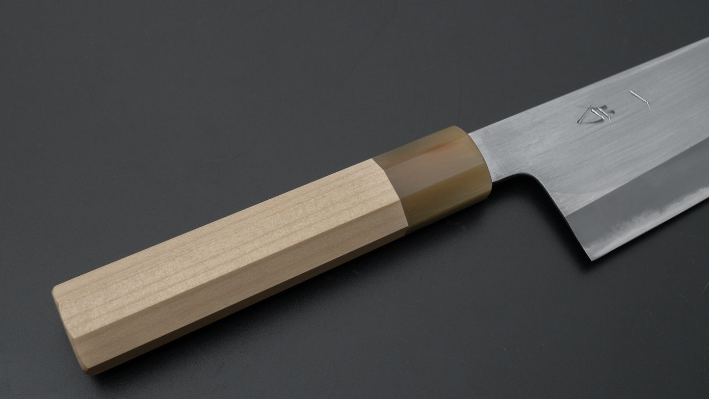 Hitohira Hinode Migaki White #2 Gyuto 210mm Ho Wood Handle