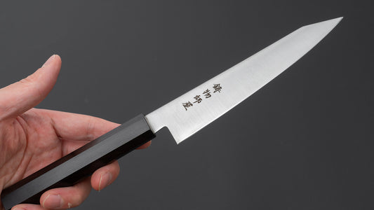 Hitohira Imojiya TH Stainless Kiritsuke Petty 150mm Ebony Handle (Wa)