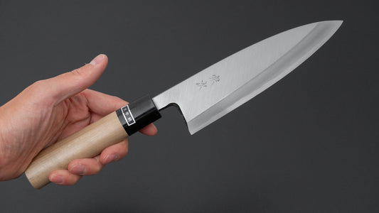 Morihei Munetsugu White #2 Ai Deba 165mm Ho Wood Handle