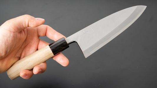 Hitohira Kikuchiyo Manzo White #3 Deba 150mm Ho Wood Handle (D-Shape)