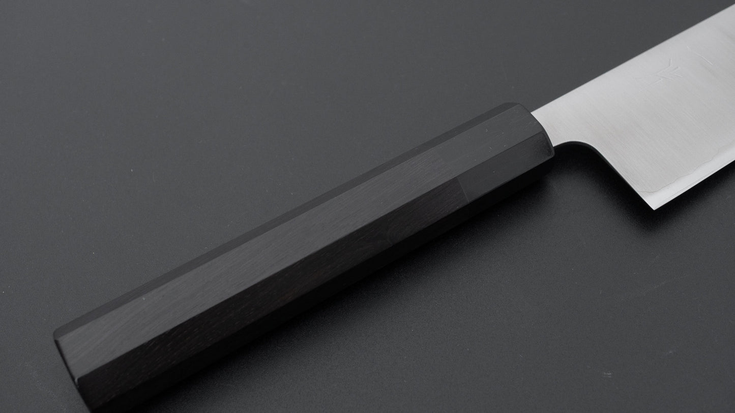 Hitohira Futana Stainless Migaki Kiritsuke Gyuto 210mm Ebony Handle