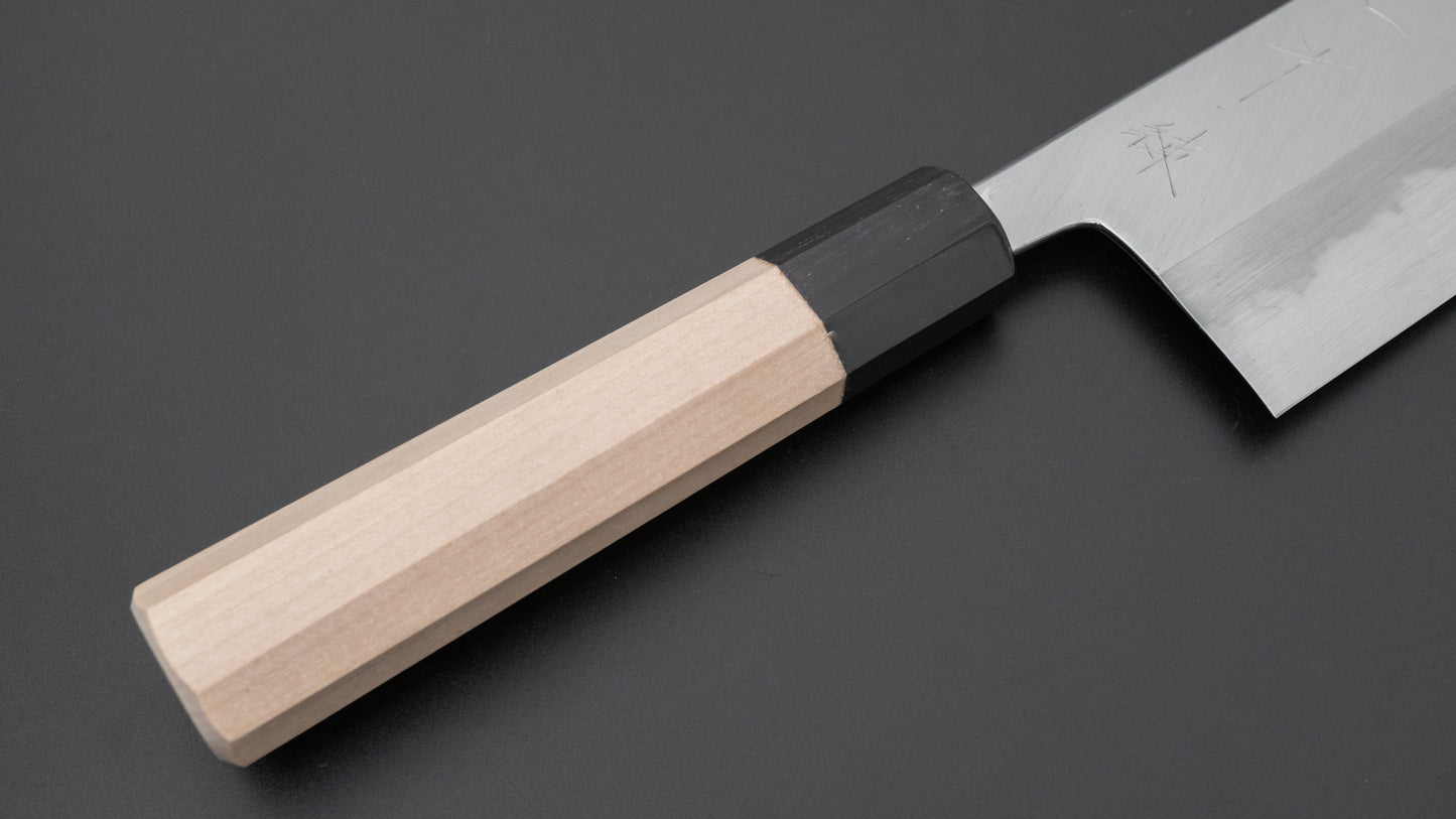 Hitohira Tanaka Ren White #2 Nakiri 180mm Ho Wood Handle