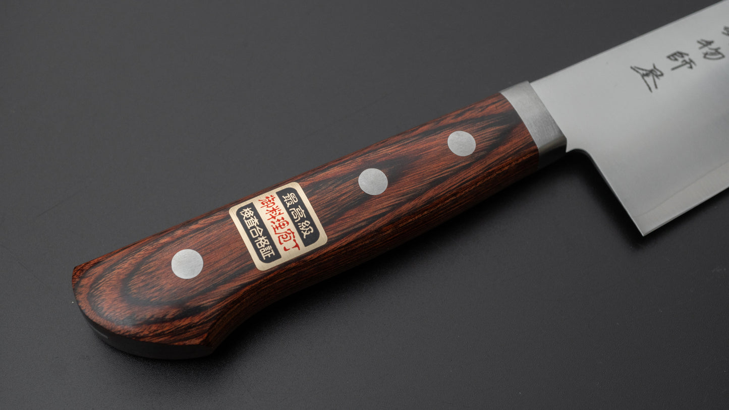 Hitohira Imojiya MZ VG-1 Gyuto 210mm Imitation Mahogany Handle