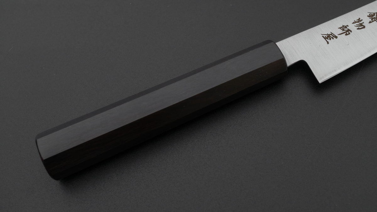 Hitohira Imojiya TH Stainless Kiritsuke Petty 120mm Ebony Handle (Wa)