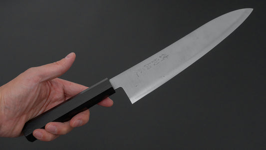 Hitohira Imojiya TH Blue Super Gyuto 210mm Ebony Handle