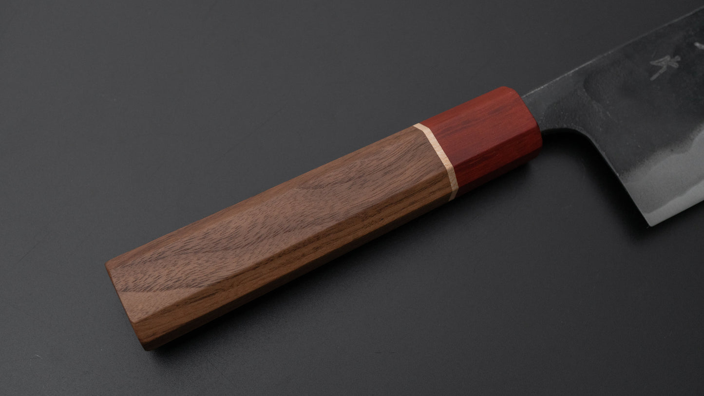 Hitohira Tosa Kurouchi Blue #2 Nakiri 170mm Walnut Handle (Rengas Ferrule)