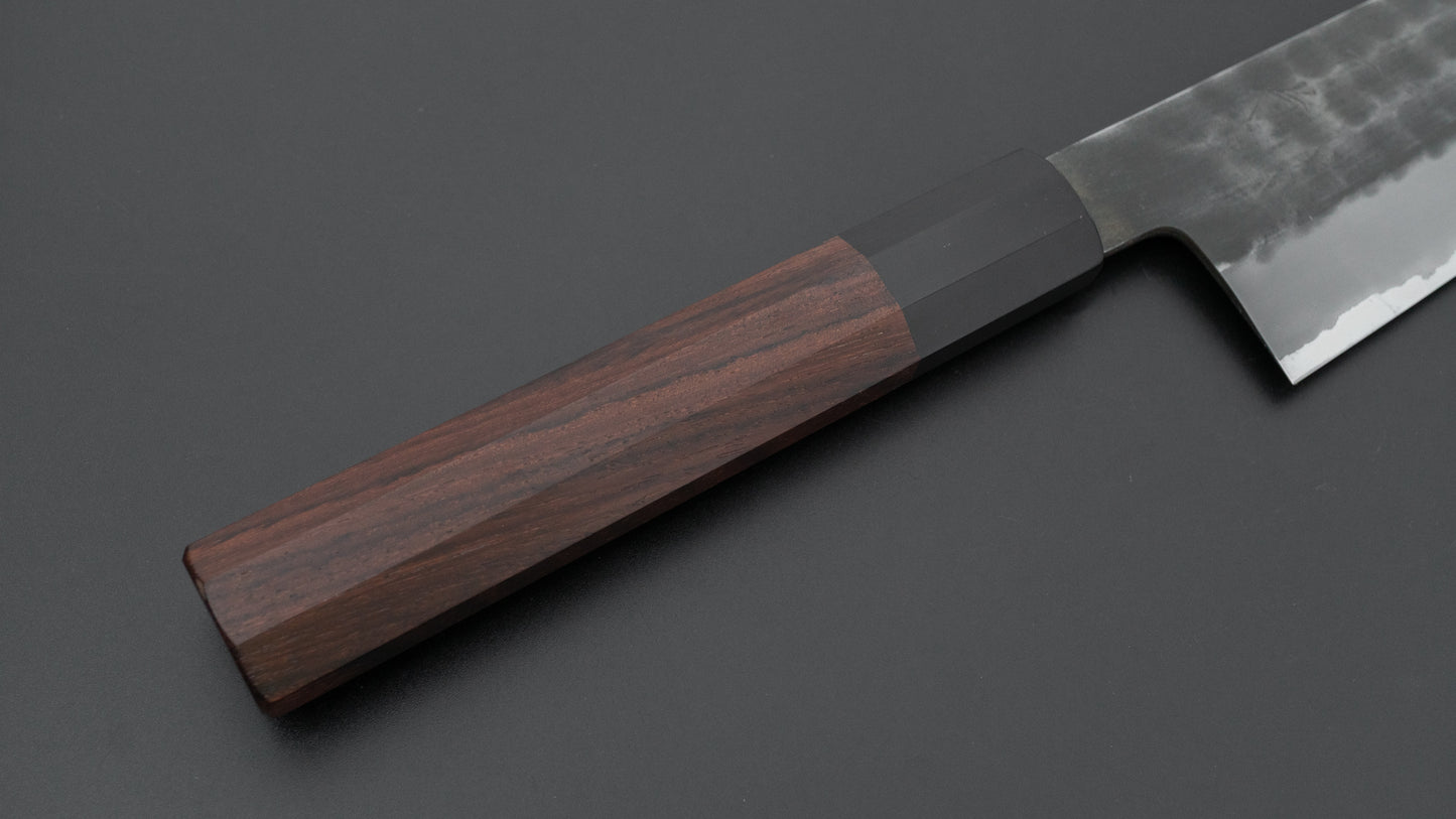 Hitohira Hinode Tsuchime Wit #2 Roestvrijstalen Gyuto 210mm Taihei Palissander Handvat