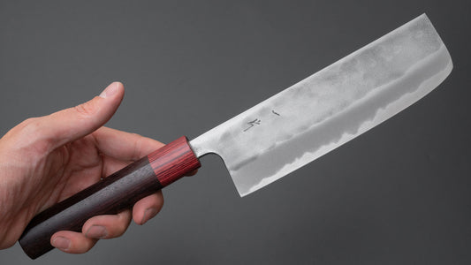 Hitohira YG Nashiji Wit #2 Nakiri 165 mm palissanderhouten handvat