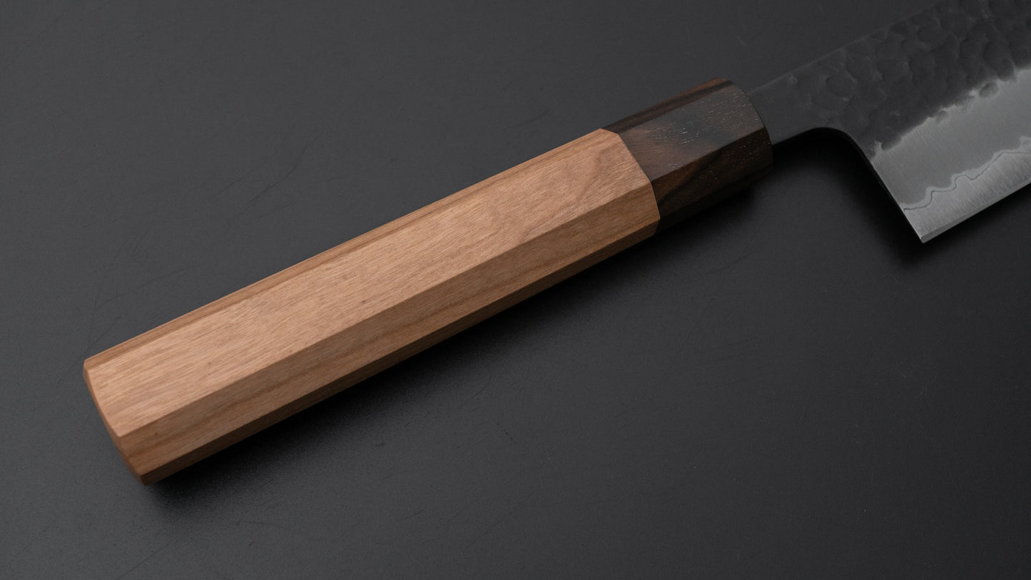 Hitohira Futana SB Kuro Tsuchime Kiritsuke Gyuto 240mm Cherry Wood Handle