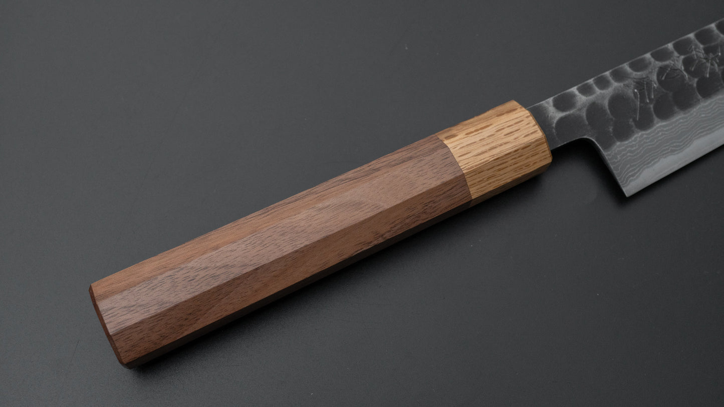 Ajikataya White #2 Tsuchime Damascus Sujihiki 270mm Walnut Handle