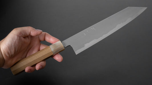 Tetsujin Blue #2 Kasumi Kiritsuke Gyuto 240 mm Ho houten handvat