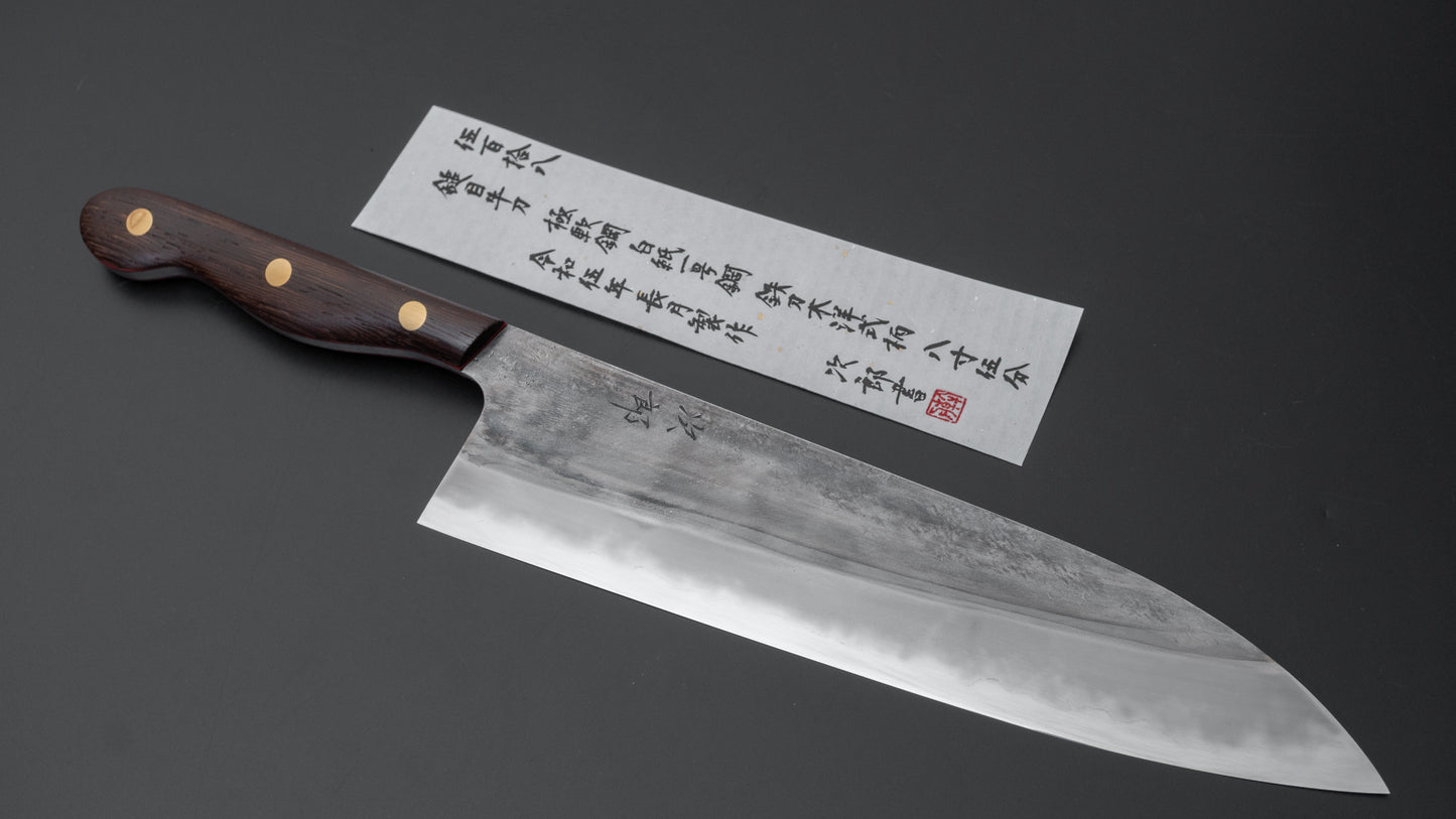 Jiro Tsuchime Yo Gyuto 255 mm Tagayasan-handvat (#518)