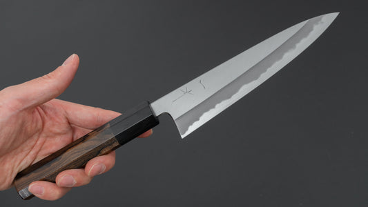 Hitohira Tanaka Kyuzo Blue #1 Migaki Petty 165mm Ziricote Handle