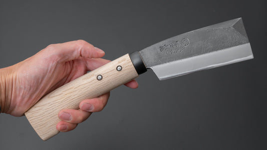 Ajikataya Kurouchi Hatchet 105mm Oak Handle (Double Bevel)