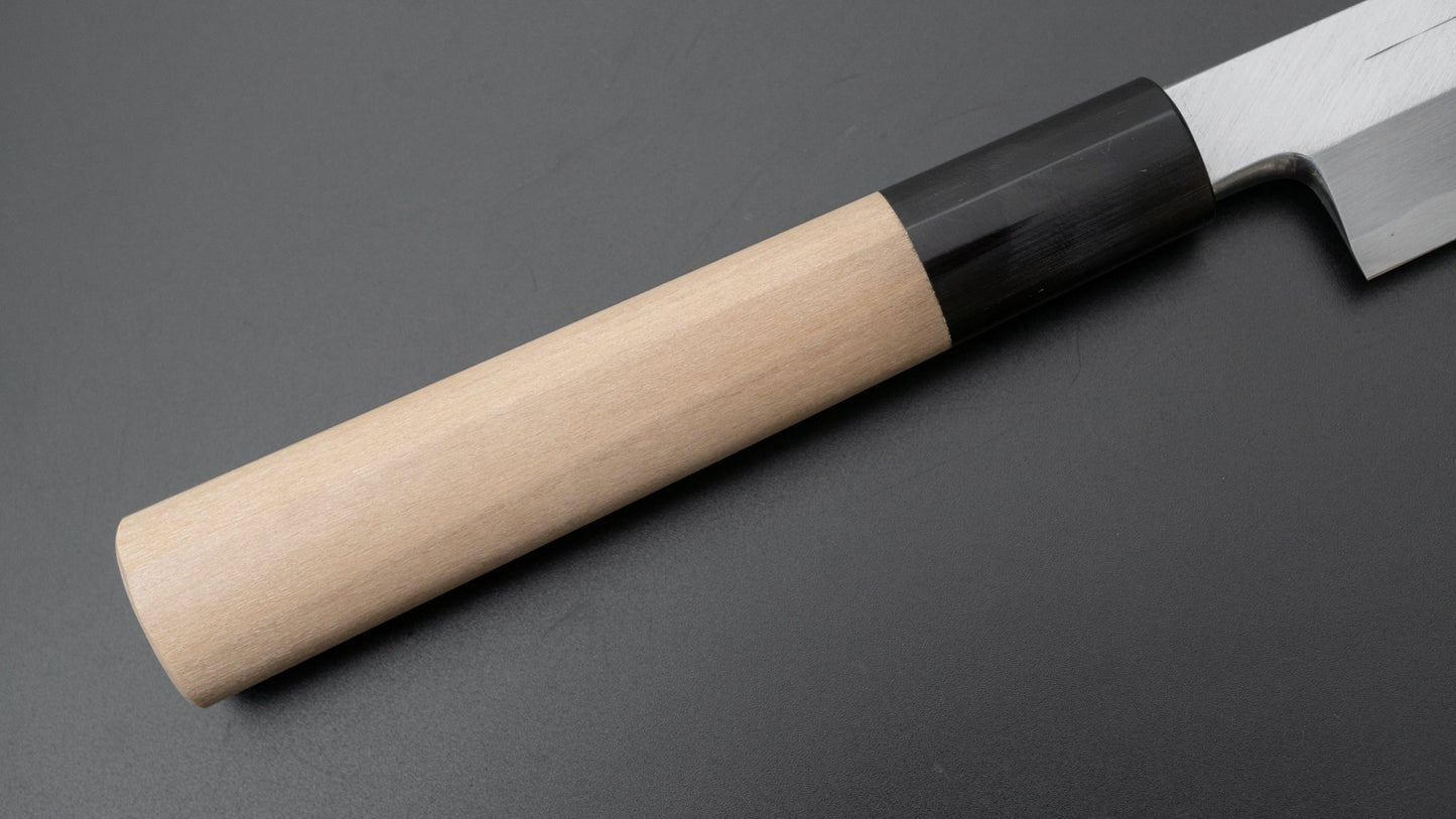 Hitohira Tanaka Manzo Blue #1 Yanagiba 240mm Ho Wood Handle (D-Shape/ Saya)