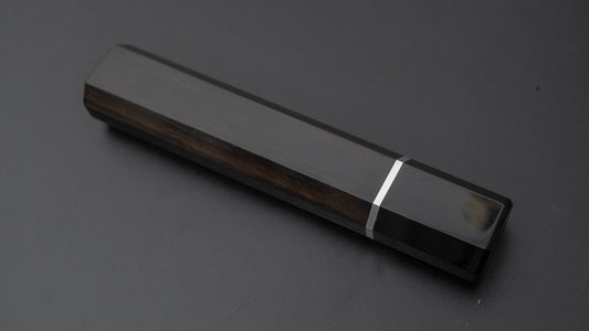 Hitohira WB Ebony x Buffalo Horn Handle with Aluminum Spacer (Gyuto/ Santoku/ Nakiri)