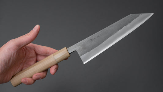 Hitohira TD Blue #2 Stainless Clad Kurouchi Bunka 170mm Ho Wood Handle (D-Shape)