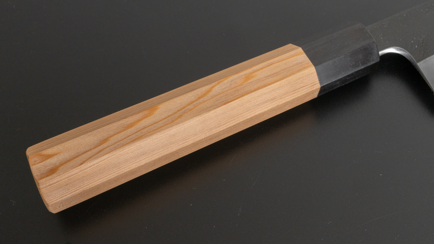 Hitohira Tanaka Kyuzo Blue #1 Kurouchi Gyuto 210mm Yakusugi Cedar Handle
