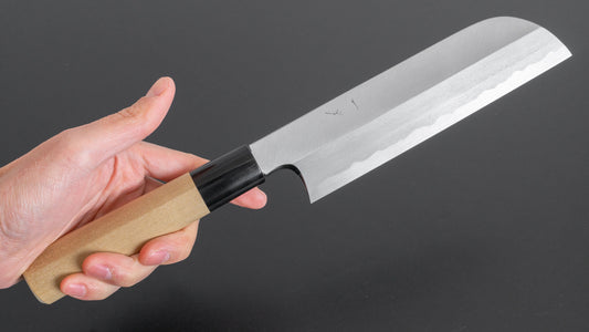 Hitohira Kikuchiyo Manzo White #3 Kamagata Usuba 180mm Ho Wood Handle (D-Shape)